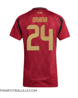 Belgia Amadou Onana #24 Echipament de Fotbal Replică European 2024 Femei Acasa